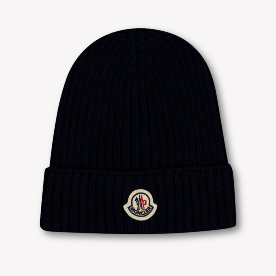 Moncler Kinder Jungen Hut rein Marineblau