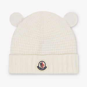Moncler bebe Unisex sombrero en Blanco Roto