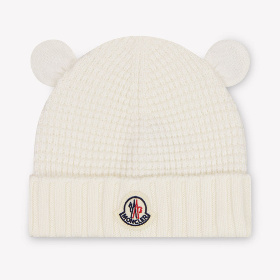 Moncler bebe Unisex sombrero en Blanco Roto