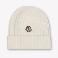 Moncler Baby Unisex Hat In OffWhite