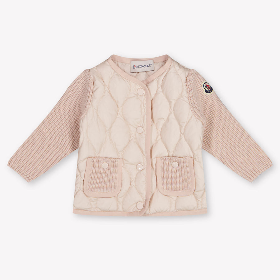 Moncler Baby Meisjes Vest In Licht Roze