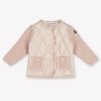 Moncler bebe Chicas Cárdigan en Rosa claro