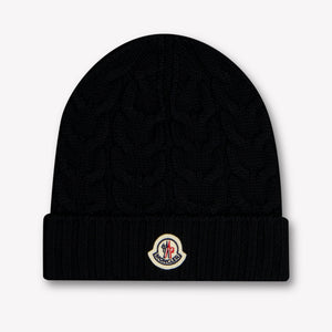 Moncler Kids Boys Hat In Black