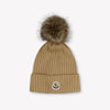 Moncler Kinder Mädchen Hut rein Beige