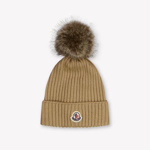 Moncler Kinder Mädchen Hut rein Beige