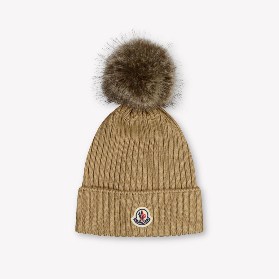 Moncler Kinder Mädchen Hut rein Beige