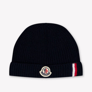 Moncler bebe Chicos sombrero en Navy