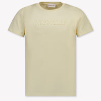 Moncler niños Chicas Camiseta adentro Amarillo