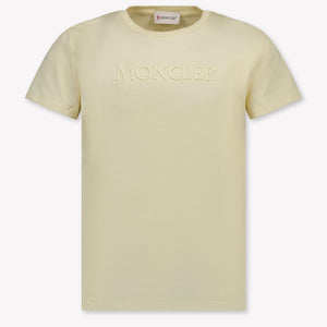Moncler niños Chicas Camiseta adentro Amarillo