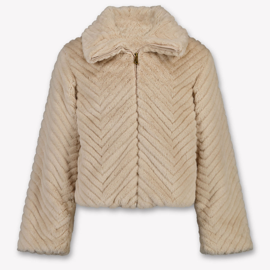 Moncler Eira Kids Girls Jackets In Light Beige