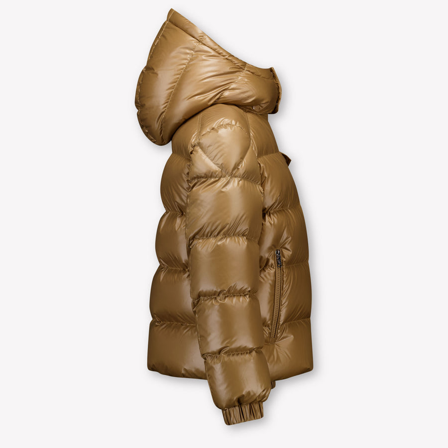 Moncler Yule Kinder Jongens Winterjas In Beige