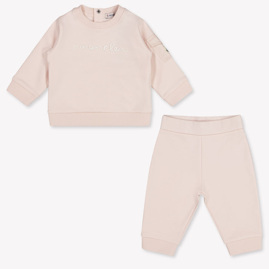Moncler Baby Mädchen Trainingsanzug in Hellrosa