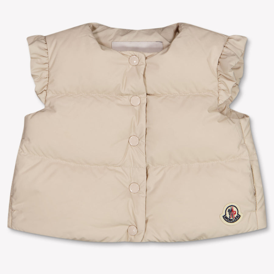 Moncler Olivia Bébé Filles Bodywarmer Beige Clair