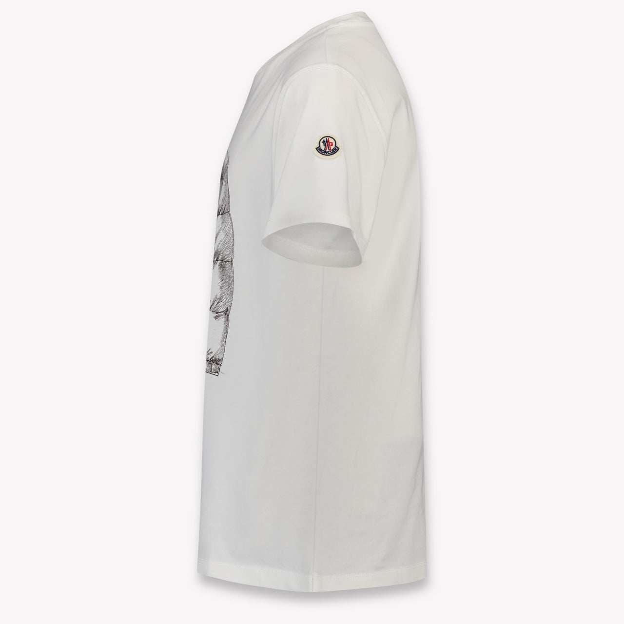 Moncler Kinder Jongens T-Shirt In Wit