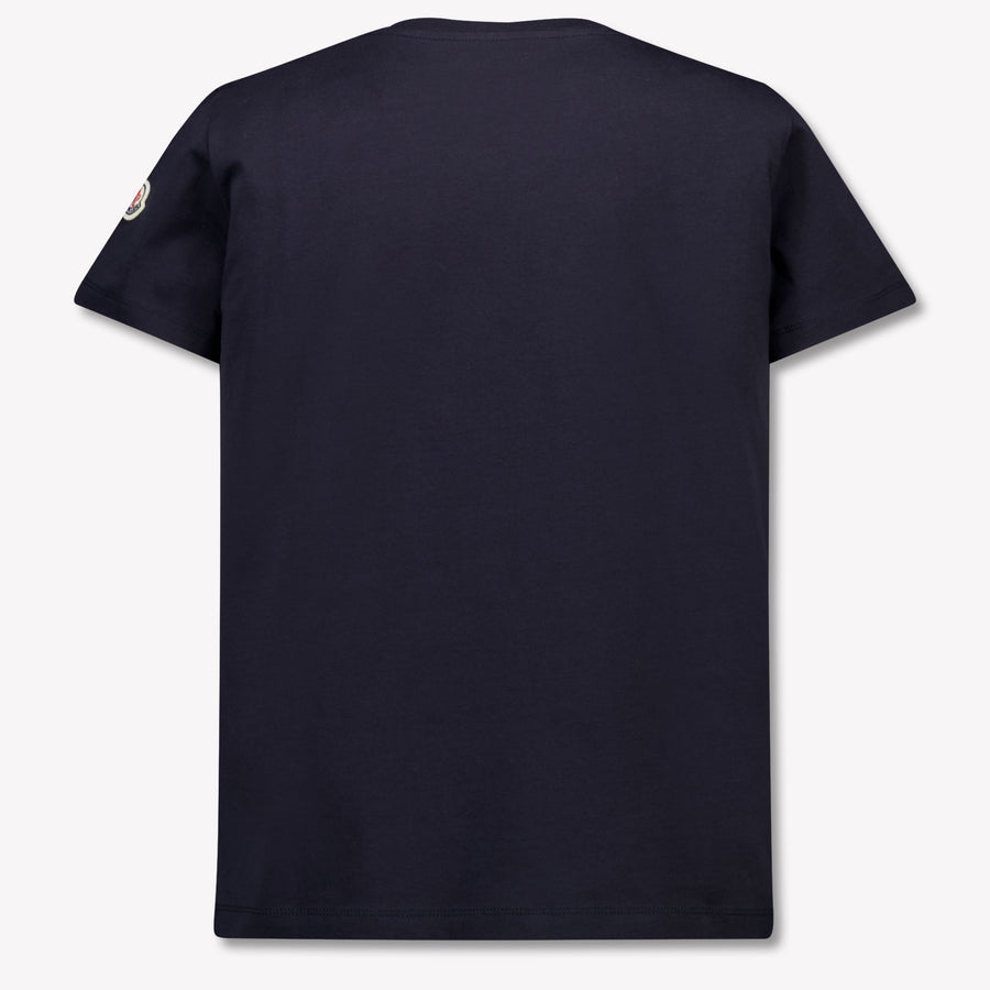 Moncler Bambini Ragazzi Maglietta dentro Navy