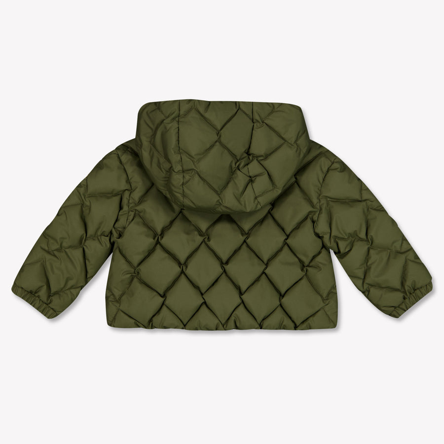 Moncler Ava bébé Filles Manteaux d'hiver Vert Foncé