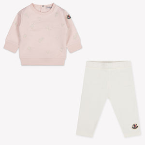 Moncler Baby Mädchen Jogginganzug In Hellrosa