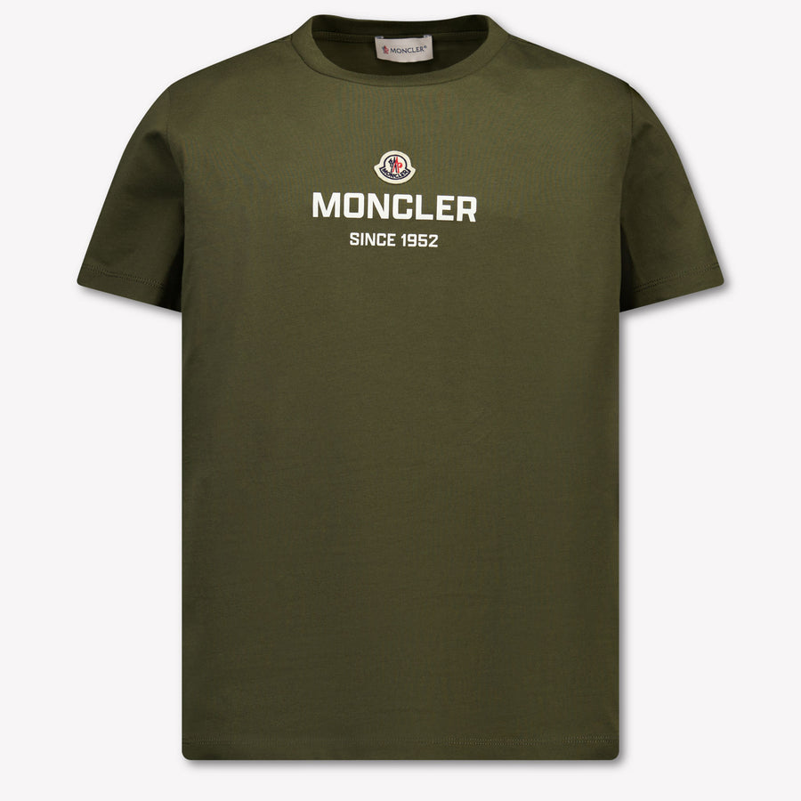Moncler Bambini Ragazzi Maglietta dentro Esercito
