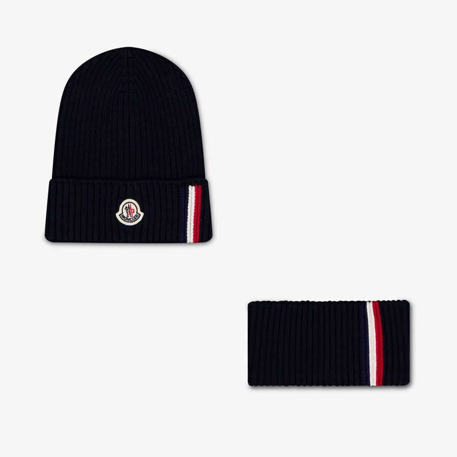 Moncler Enfants Garçons Chapeau dedans Navy