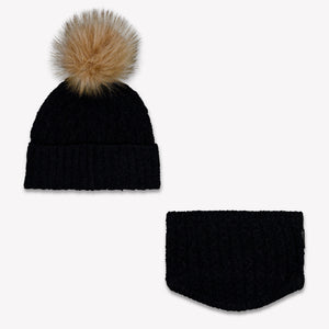 Moncler Bambini Ragazze Cappello dentro Nero