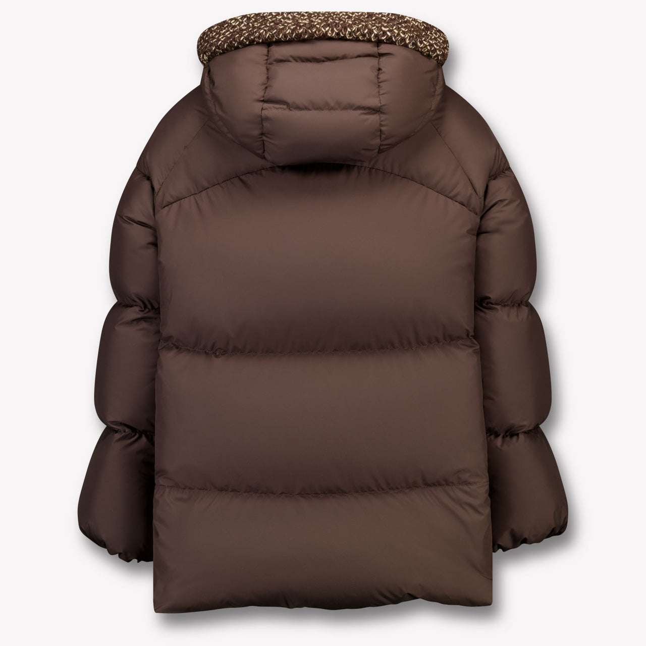 Moncler Duilla Kinder Mädchen Wintermantel In Donker Braun