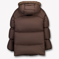 Moncler Duilla Kinder Mädchen Wintermantel In Donker Braun