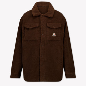 Moncler Kinder Unisex-Weste in Dunkel Braun