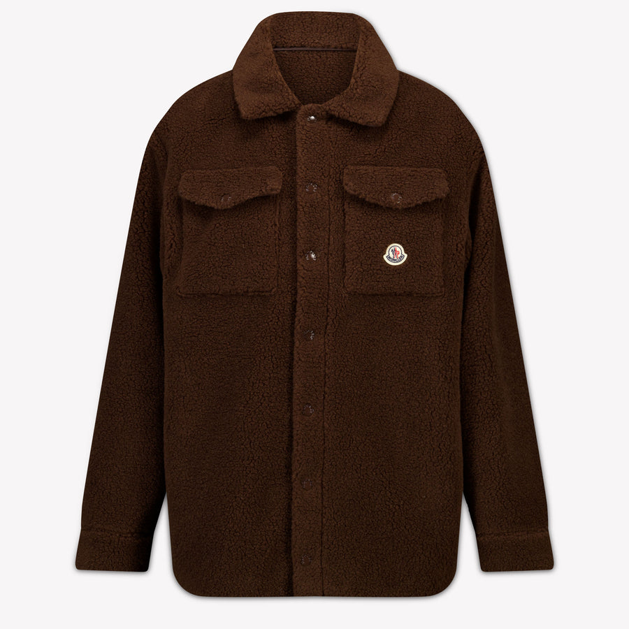 Moncler Kinder Unisex-Weste in Dunkel Braun