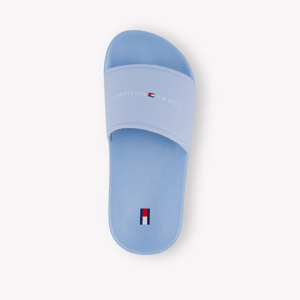 Tommy Hilfiger Unisex Flipflops In Light Blue