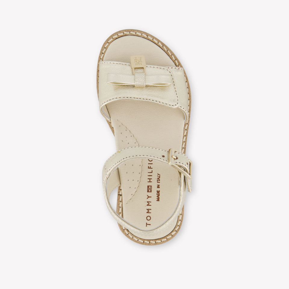 Tommy Hilfiger Chicas Sandalias en Oro