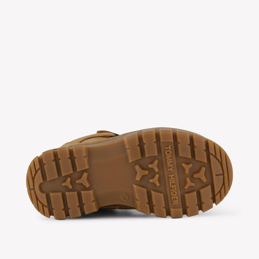 Tommy Hilfiger Kids Boys Shoes In Camel