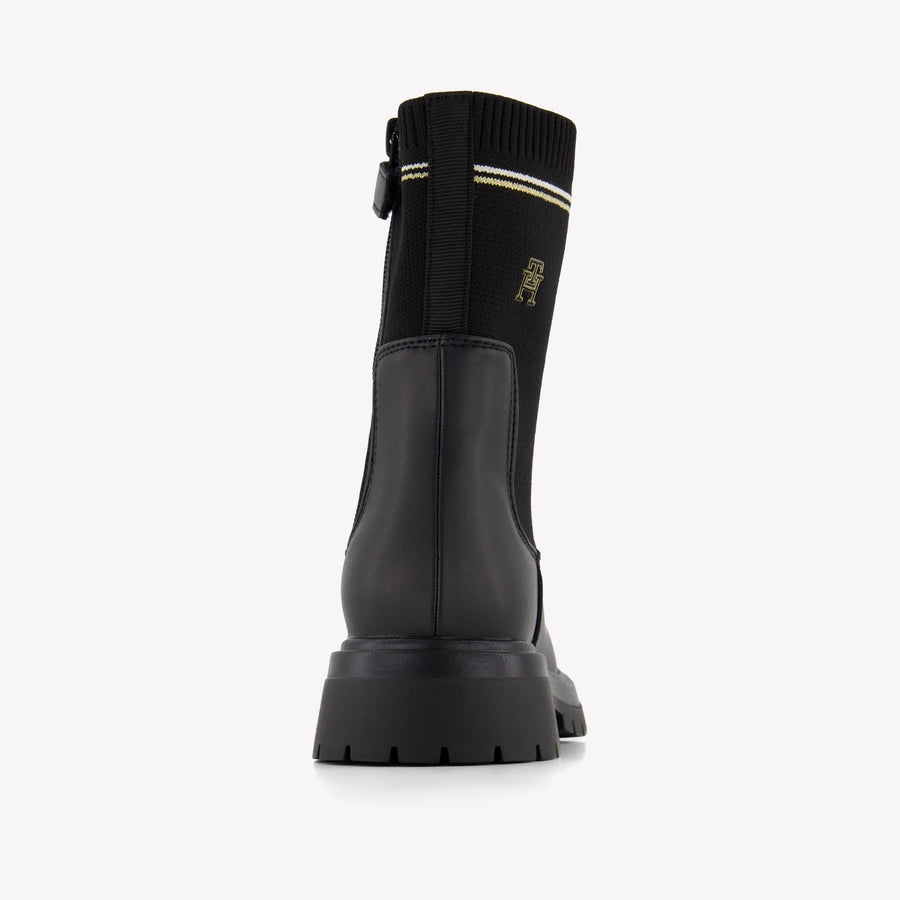Tommy Hilfiger Kinder Mädchen Stiefel rein Schwarz
