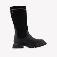 Tommy Hilfiger Kinder Mädchen Stiefel rein Schwarz