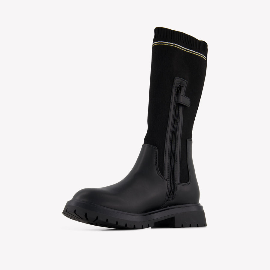 Tommy Hilfiger Kinder Mädchen Stiefel rein Schwarz