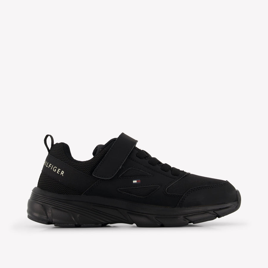 Tommy Hilfiger Garçons Baskets dans Noir