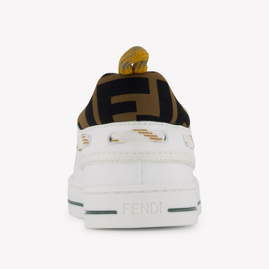 Fendi Unisex Sneakers In Wit