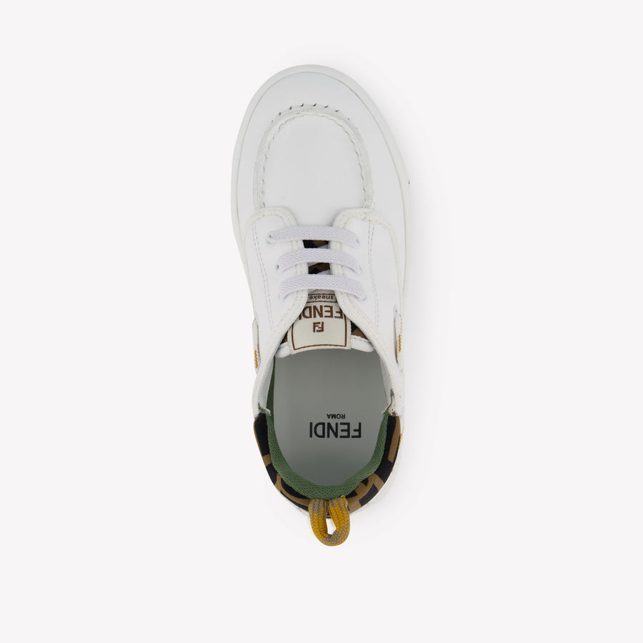 Fendi Unisex Sneakers In Wit