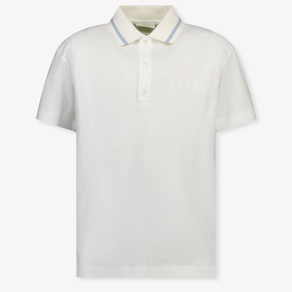 Fendi Kinder Jungen Polo In Weiß