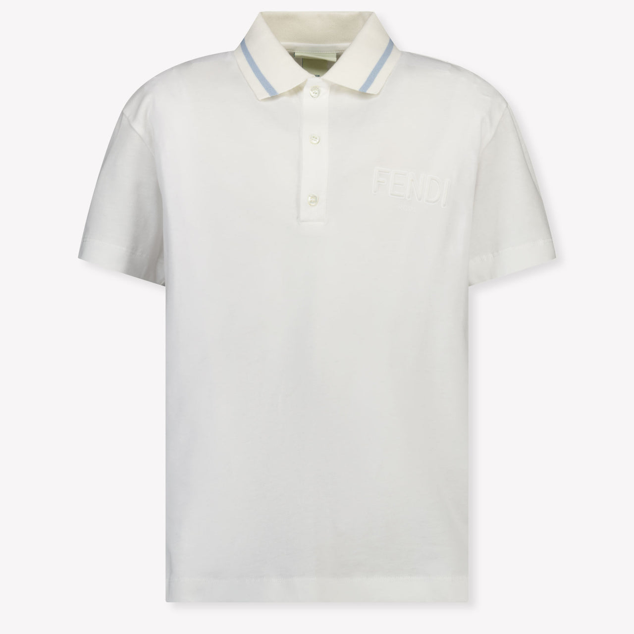 Fendi Bambini Ragazzi Polo In Bianco
