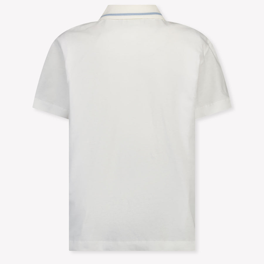 Fendi Bambini Ragazzi Polo In Bianco