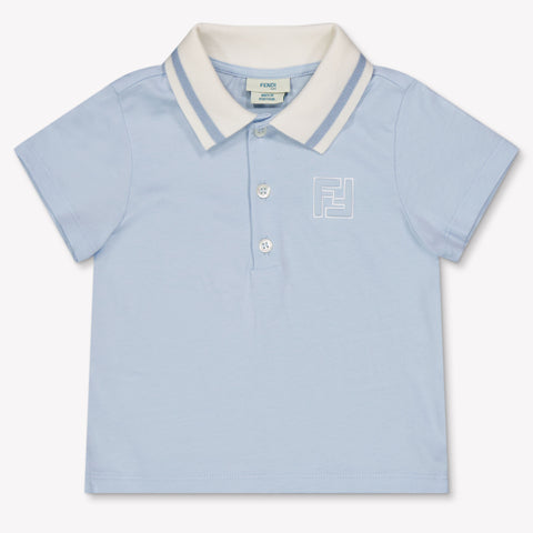 Fendi Bébé Garçons Polo En Bleu Clair