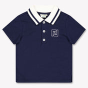 Fendi Baby Jongens Polo In Navy