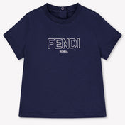 Fendi Baby Jungen T-Shirt In Marineblau