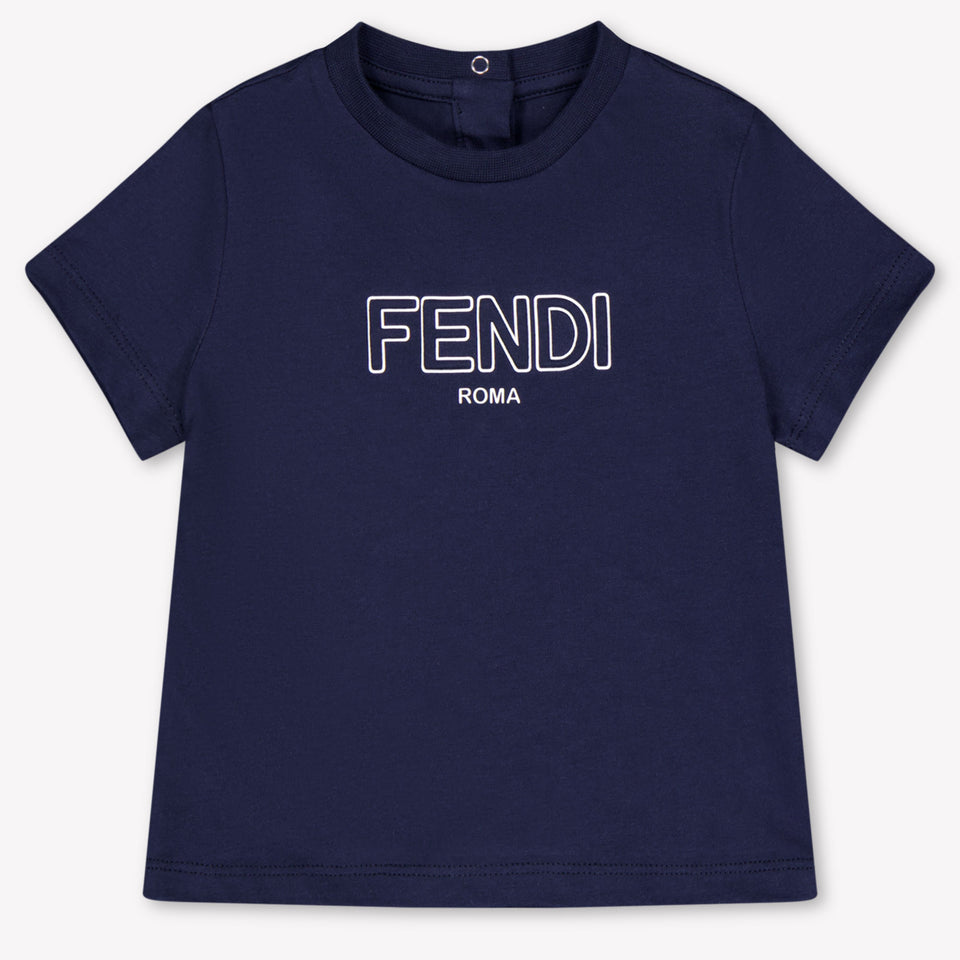 Fendi Baby Jungen T-Shirt In Marineblau