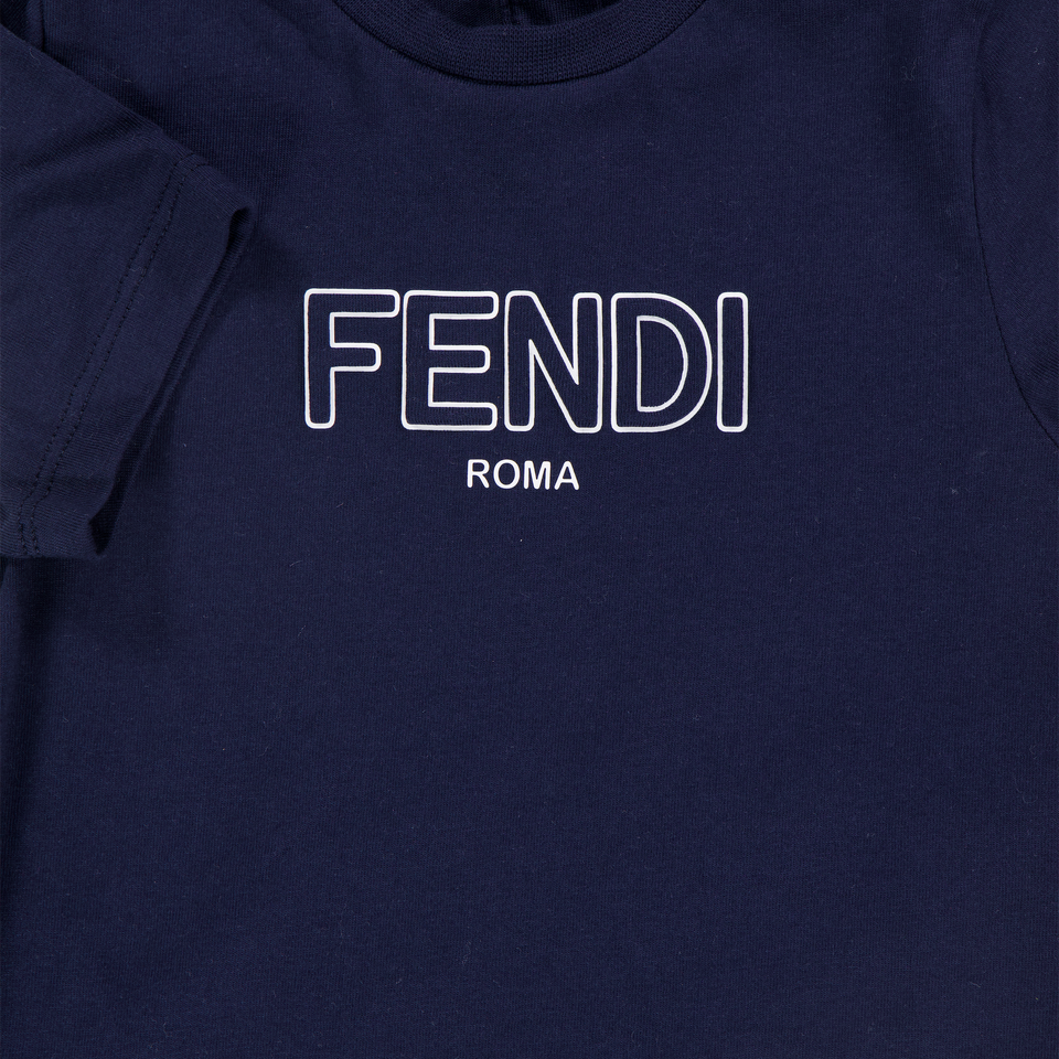 Fendi Bébé Garçons T-shirt dans Navy