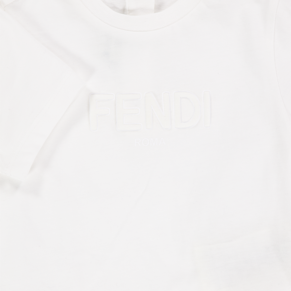 Fendi Bébé Garçons T-shirt dans Blanc