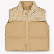 Fendi Baby Boys Bodywarmer In Beige