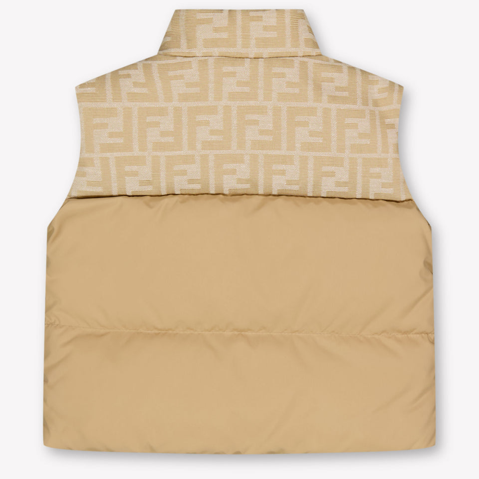 Fendi Baby Boys Bodywarmer In Beige