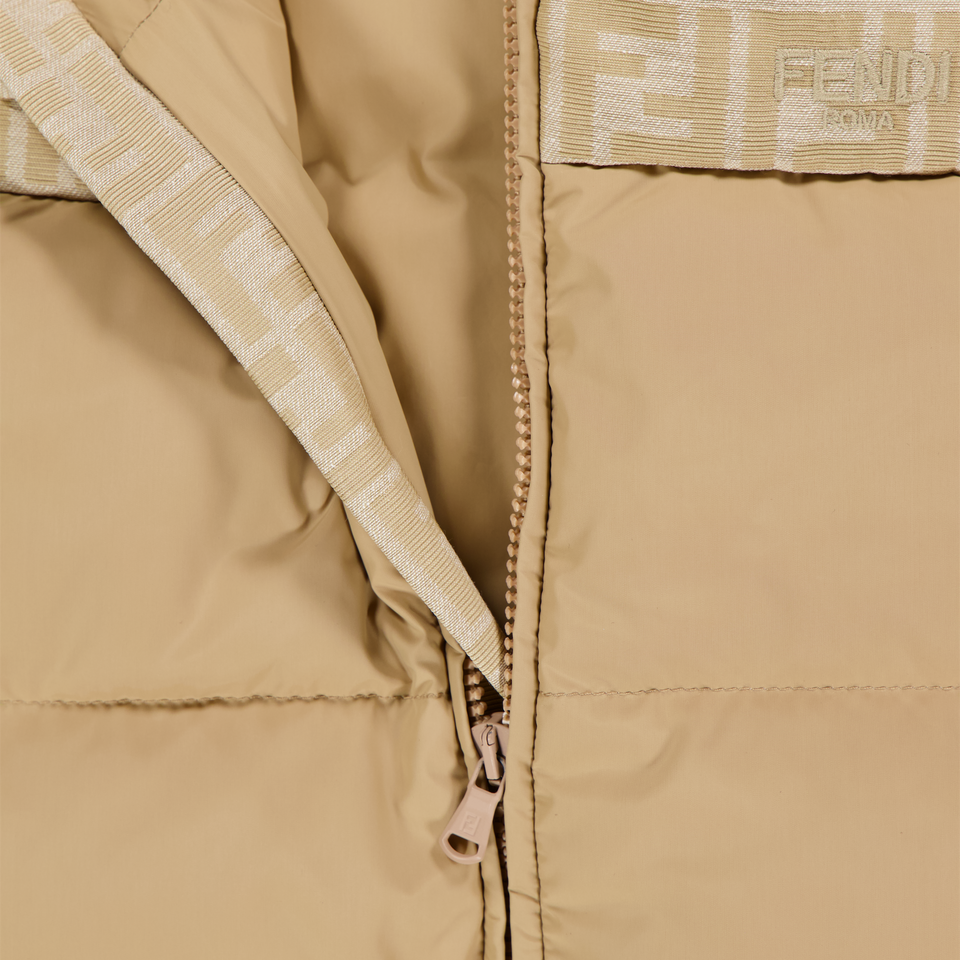 Fendi Baby Boys Bodywarmer In Beige