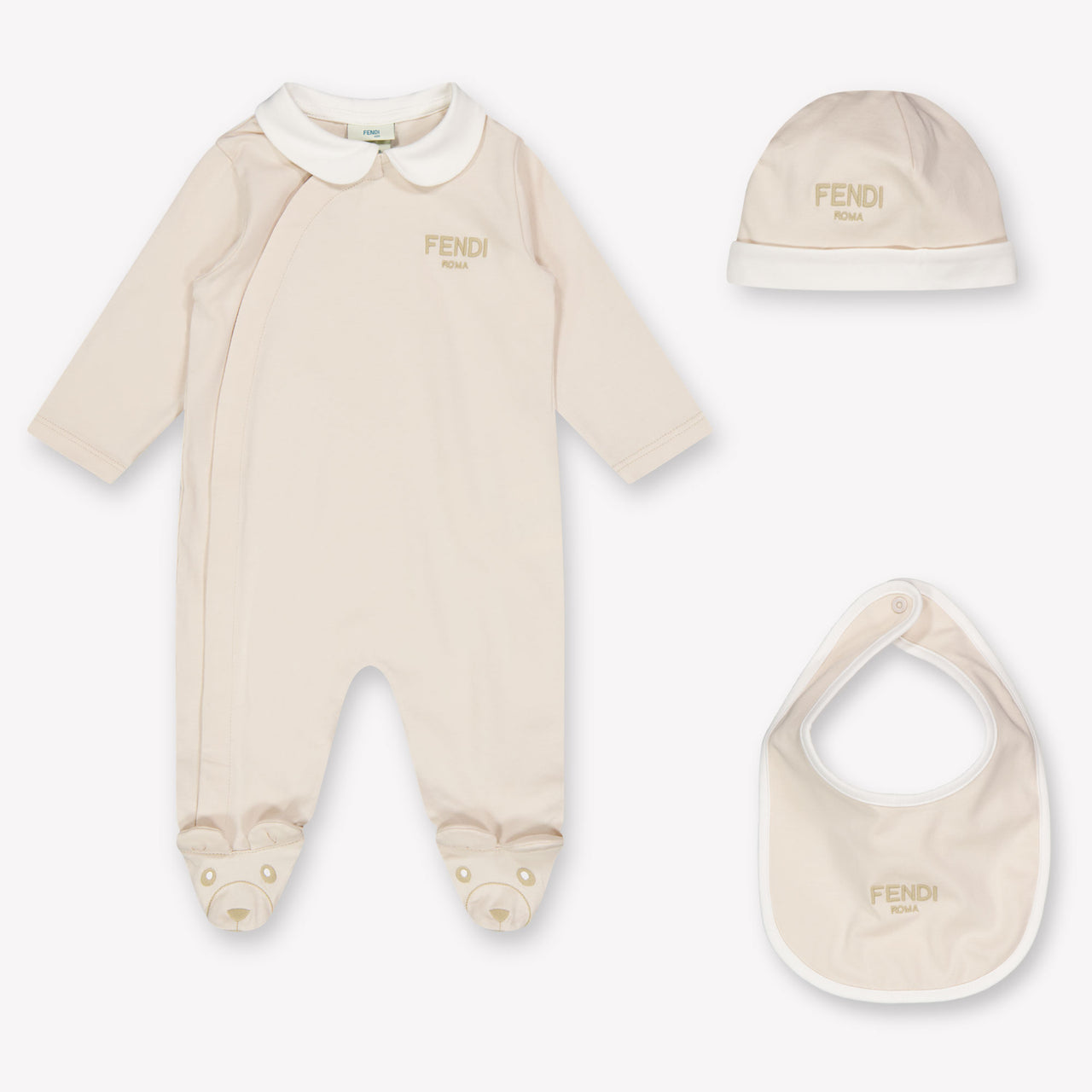 Fendi bebe Unisex Mono corto en Beige